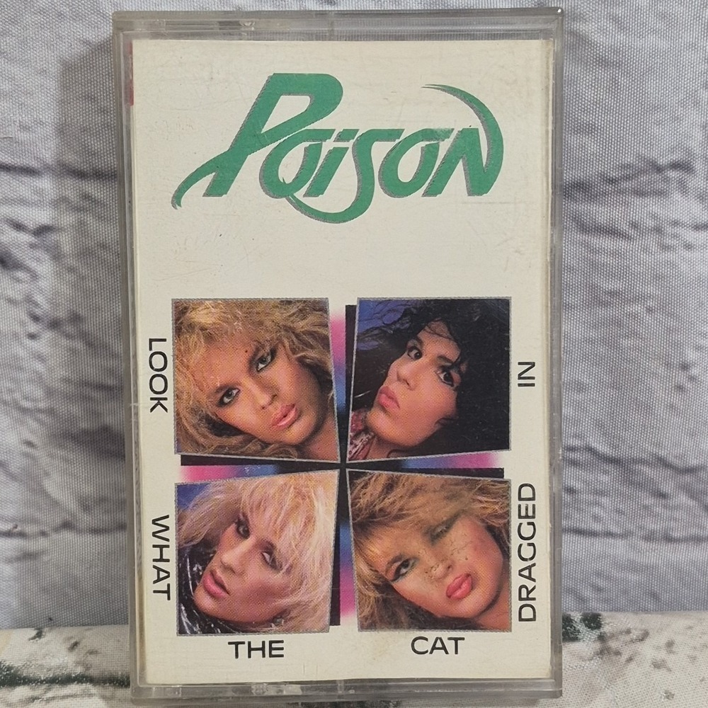 Poison – Look What The Cat Dragged In - 80s Rock Cassette Tape